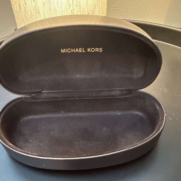 Michael Kors Brown Hard Shell Sunglasses Case Eyewear Holder Storage - Picture 2 of 4